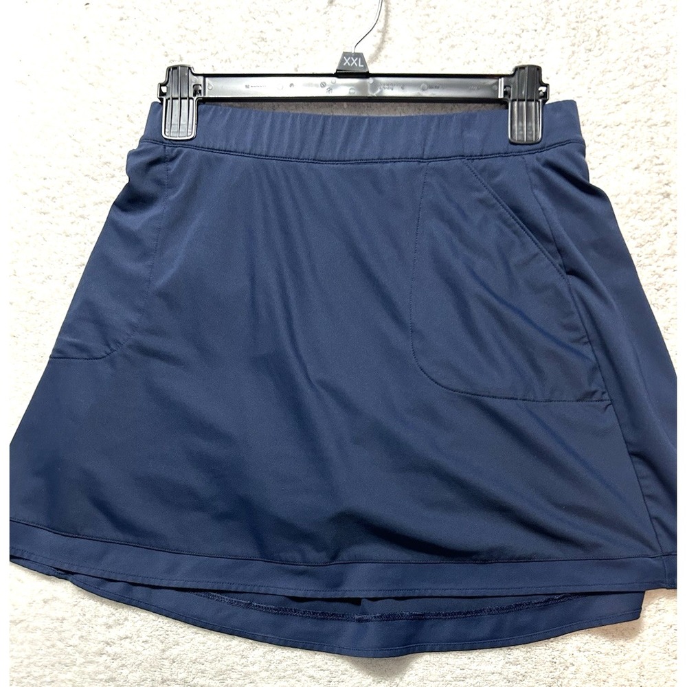 Peter Millar Women's Blue Medium UPF 50+ Polyester Blend Golf Skort (H9)